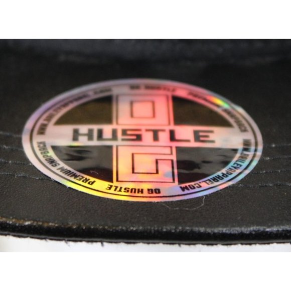 OG Hustle Black Flat Bill California Republic Hat Ball Cap - Picture 8 of 8